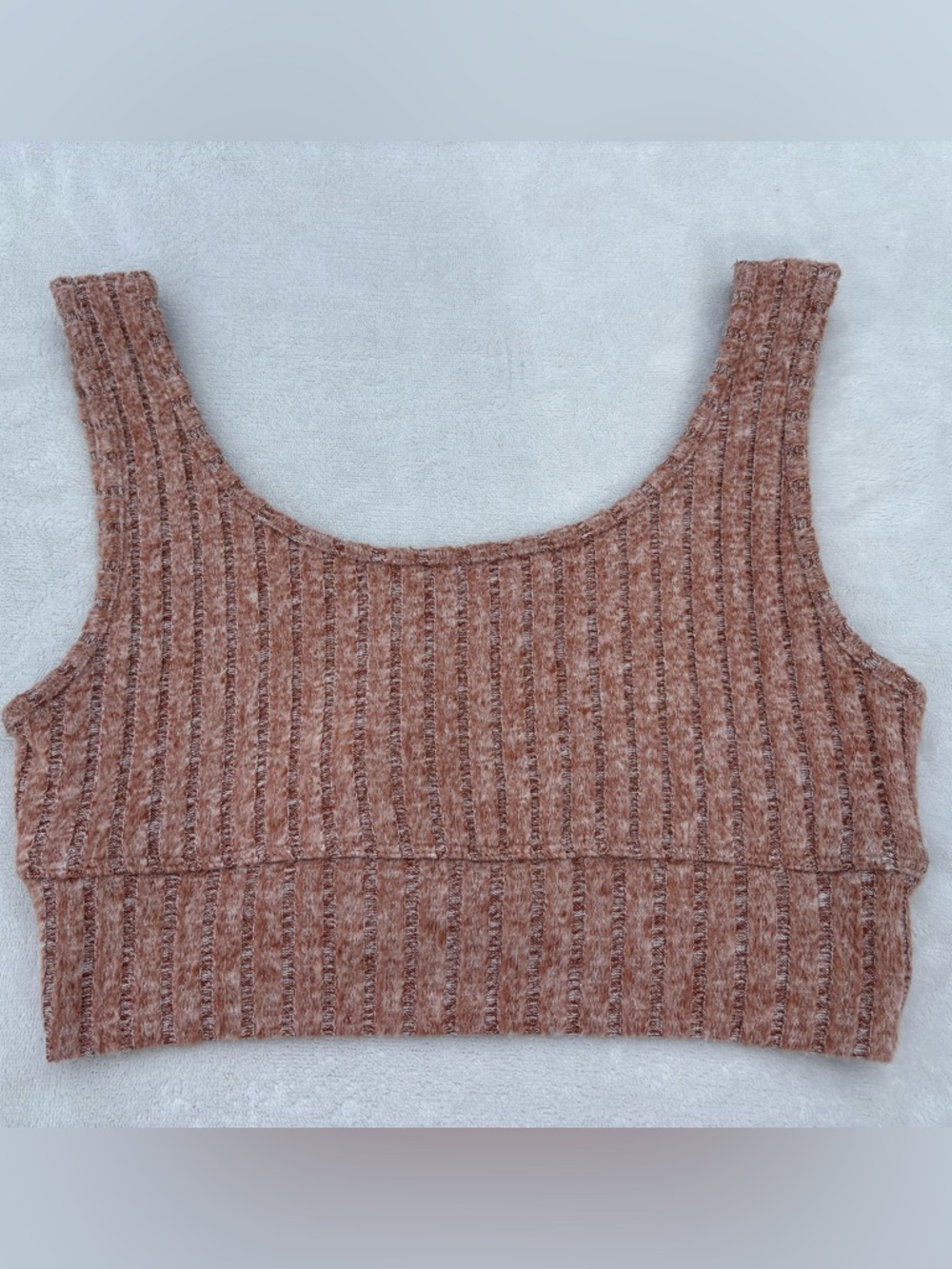 Z Supply Dusty Mauve Ribbed Knit Crop Tank